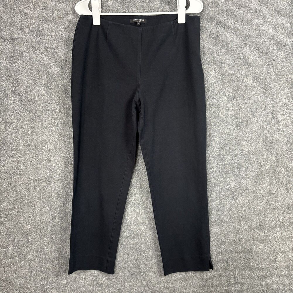 Lafayette 148 Pants Womens Size 10 Black Capsule Staple Crop